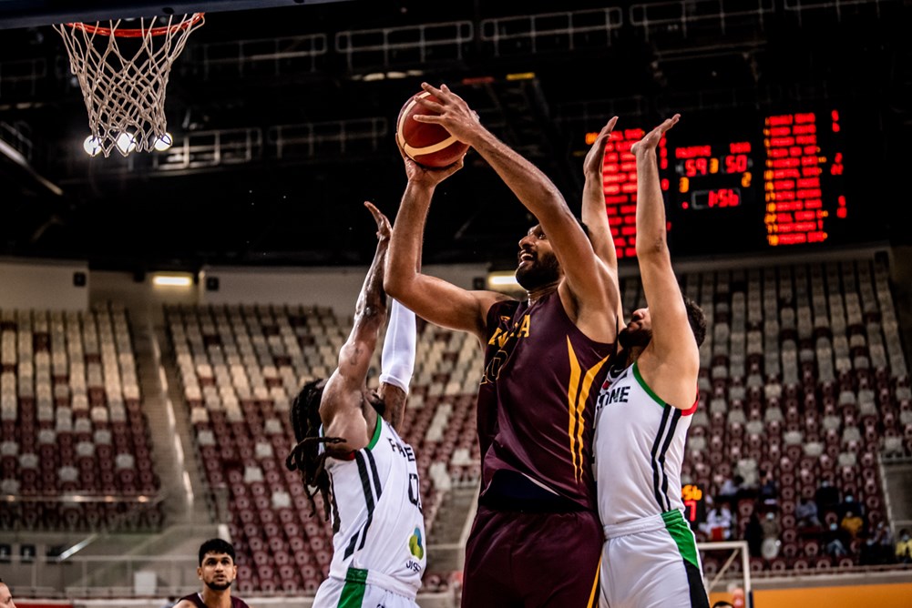 Amritpal Singh vs Palestine in FIBA Asia Cup 2021 Qualifiers