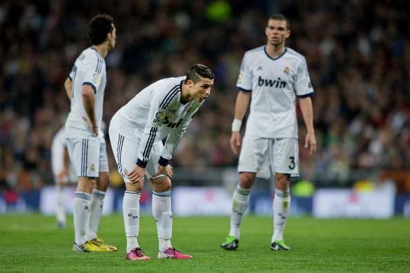 Cristiano Ronaldo exhausted